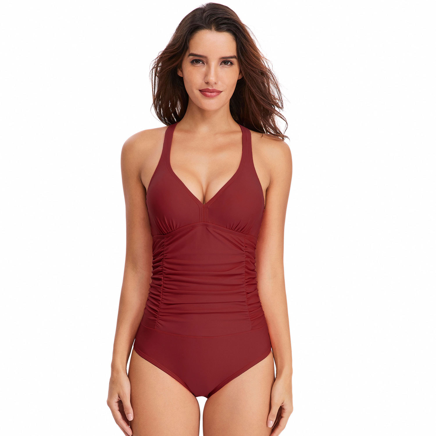 Women's sexy belly cover swimsuit one piece swimsuit B006