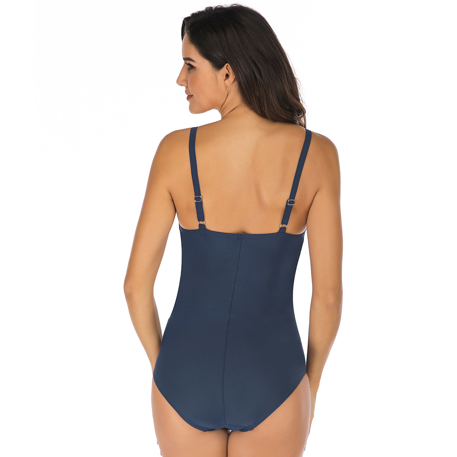 Belly-covering and slimming one-piece swimsuit B067