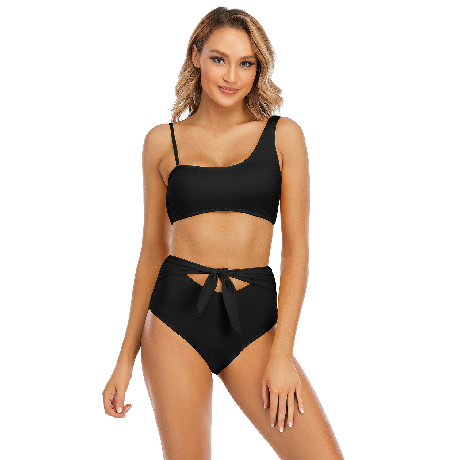 High Waist Bikini Backless Swimsuit B081