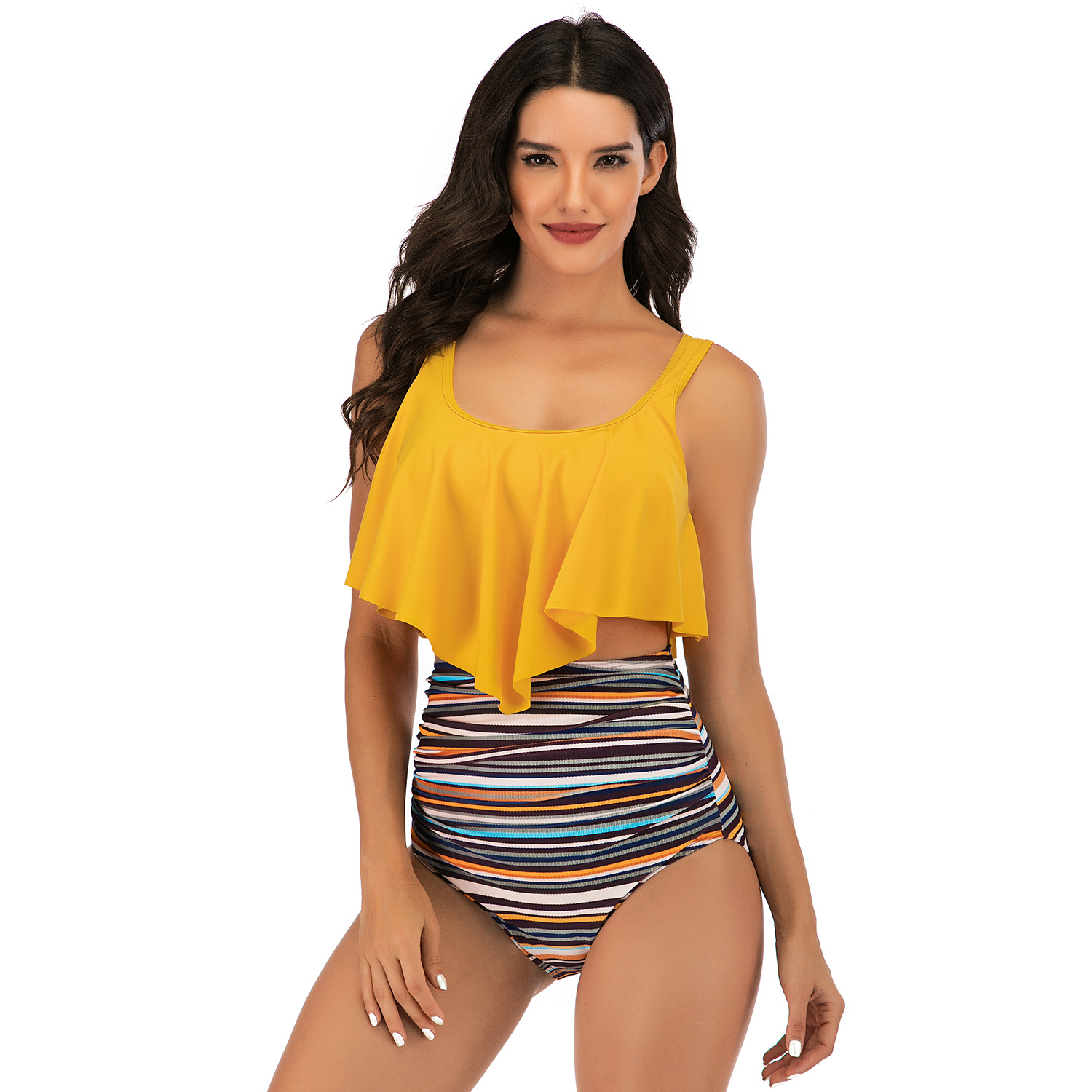 High waist bikini multicolor B105