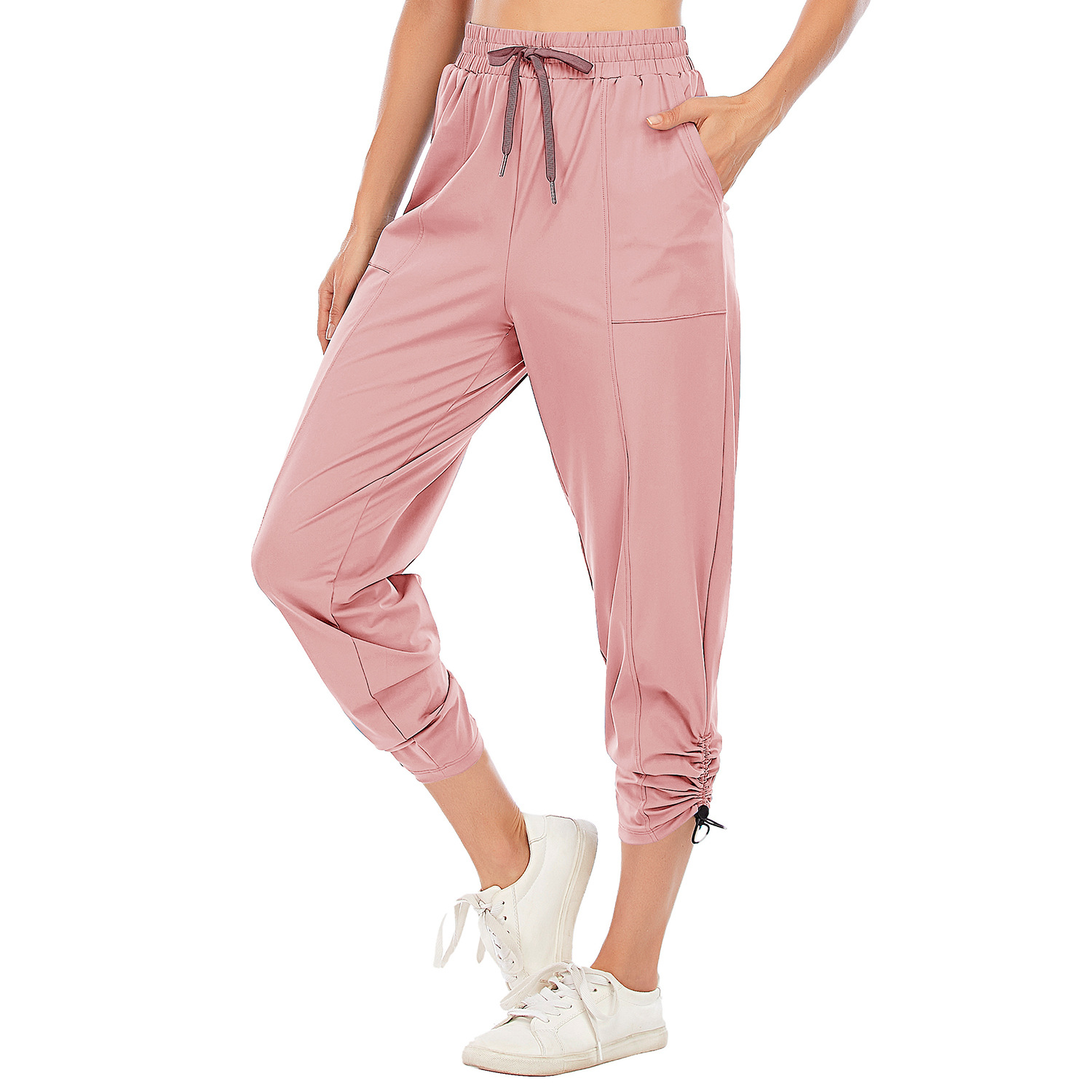 High Waist Elastic Fit Fit Fitness Pants B133