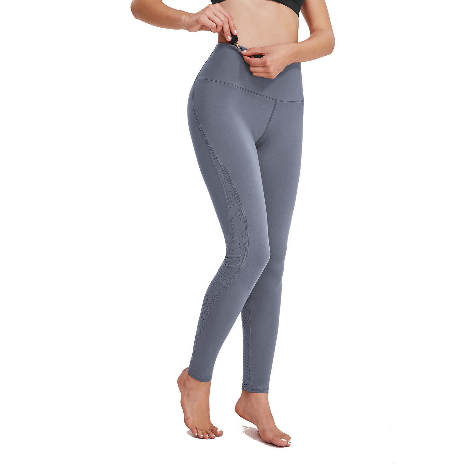 Naked high waist fitness pants Outdoor casual leggings B135