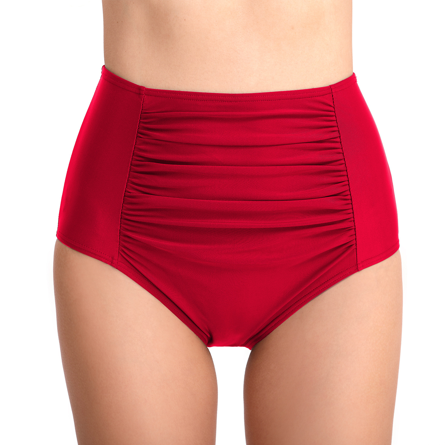 Women's belly control high waist swimming briefs B112