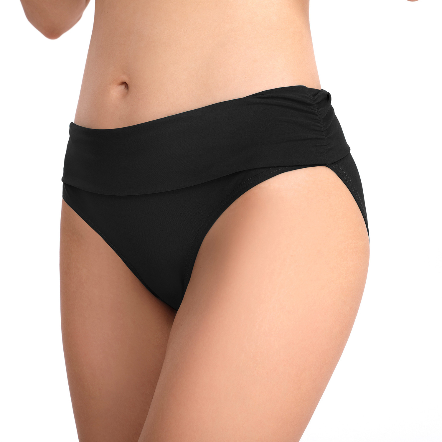 Women's swimming briefs beach swimming trunks black B122