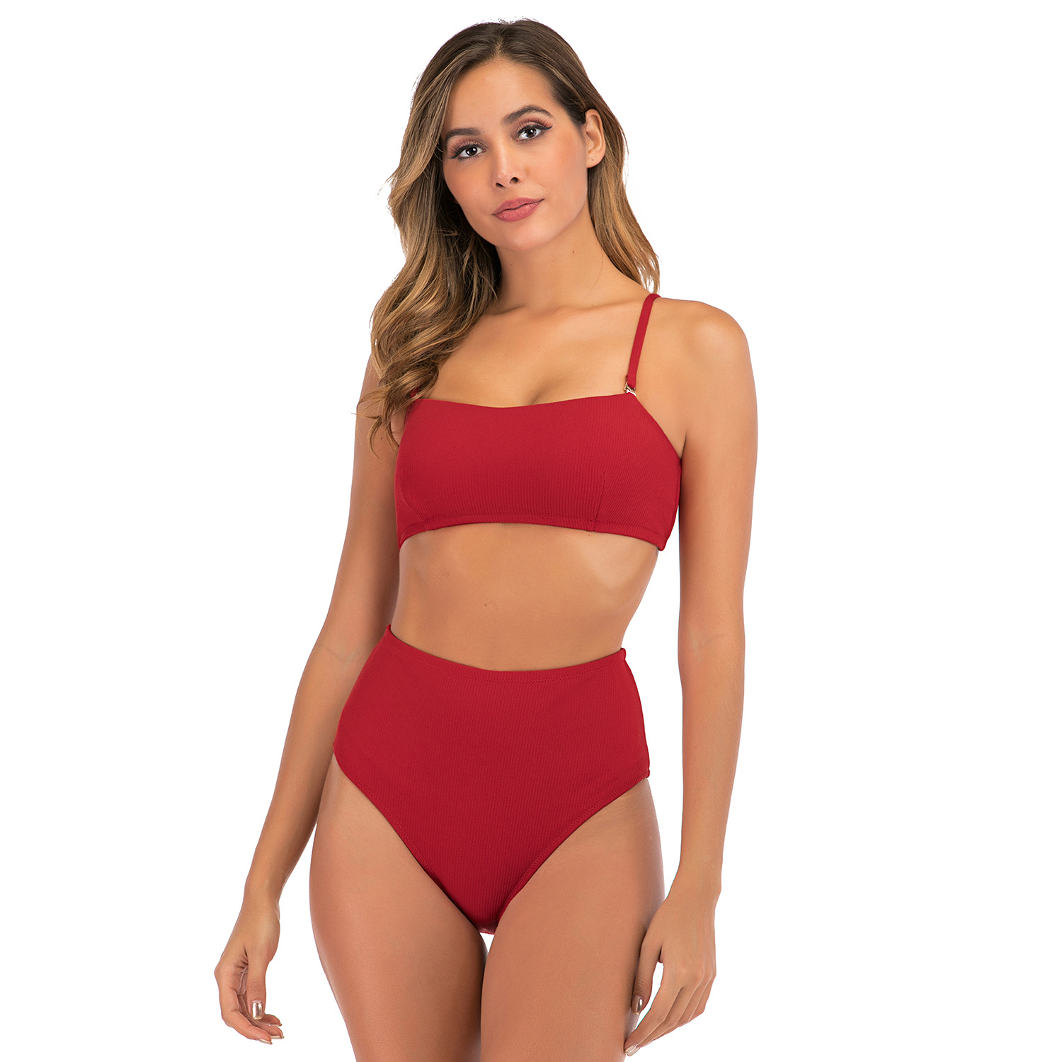 Women's two piece high waist swimsuit B080