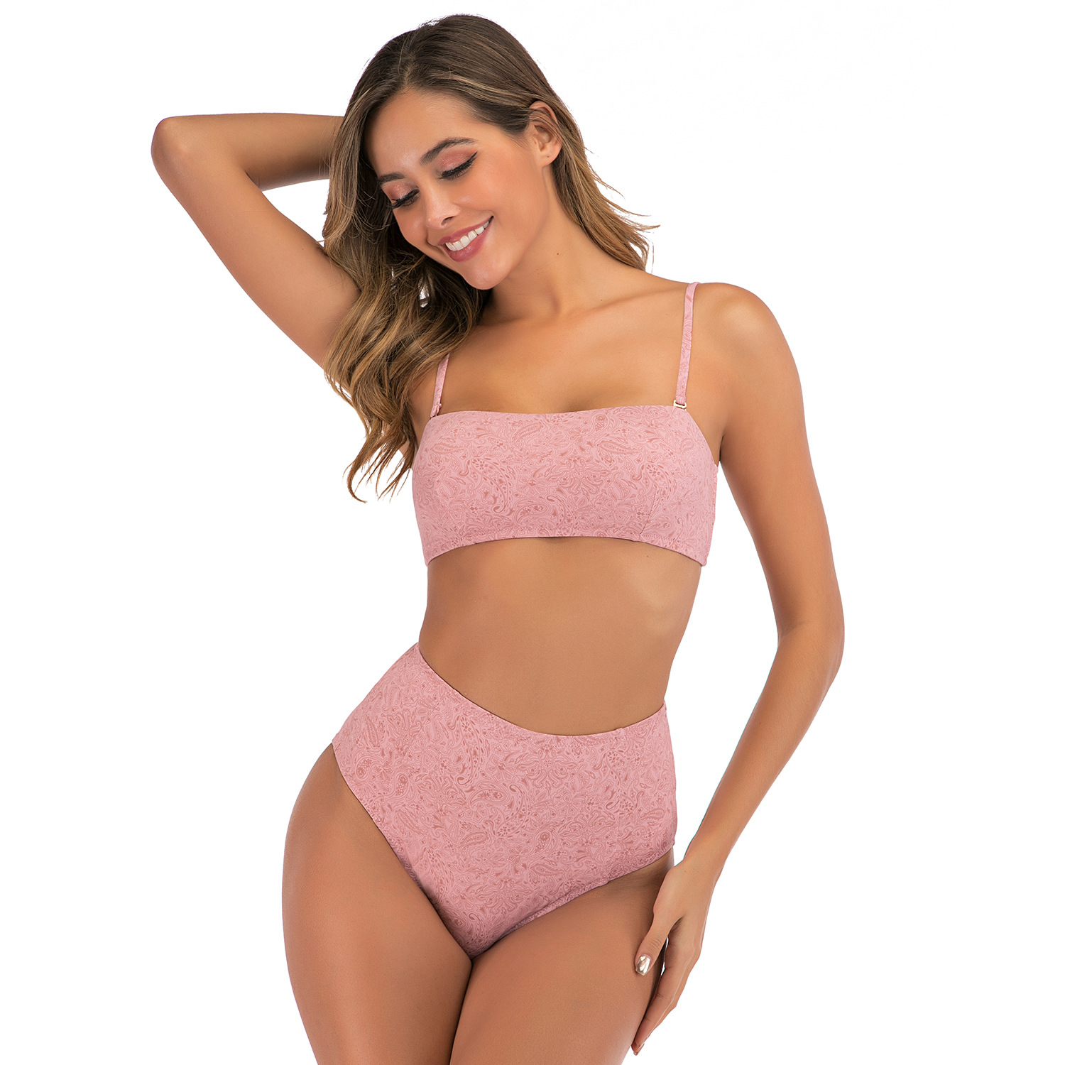 Women's two piece high waist swimsuit B080