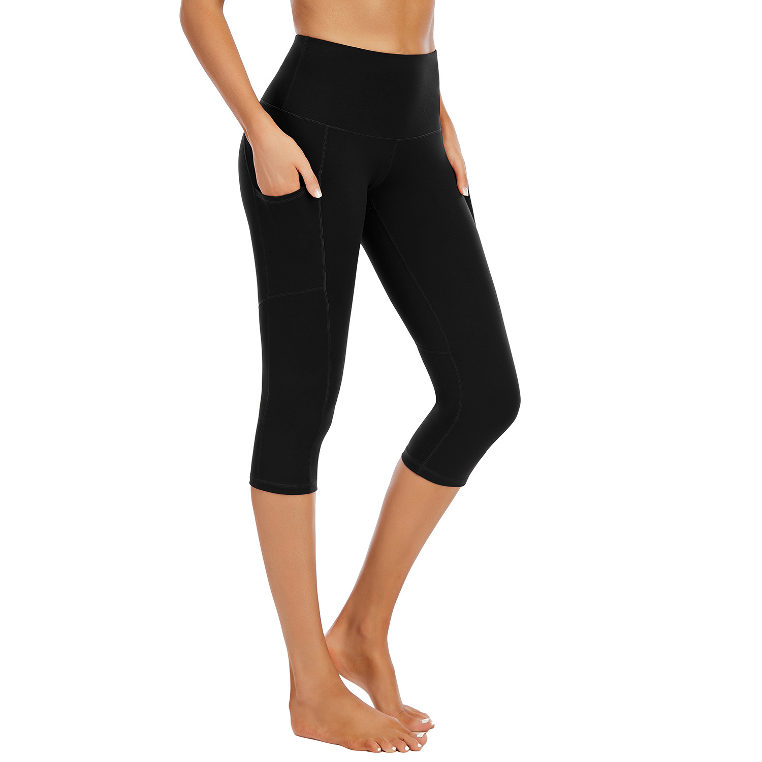 European and American yoga capris pants naked sense skin friendly B154