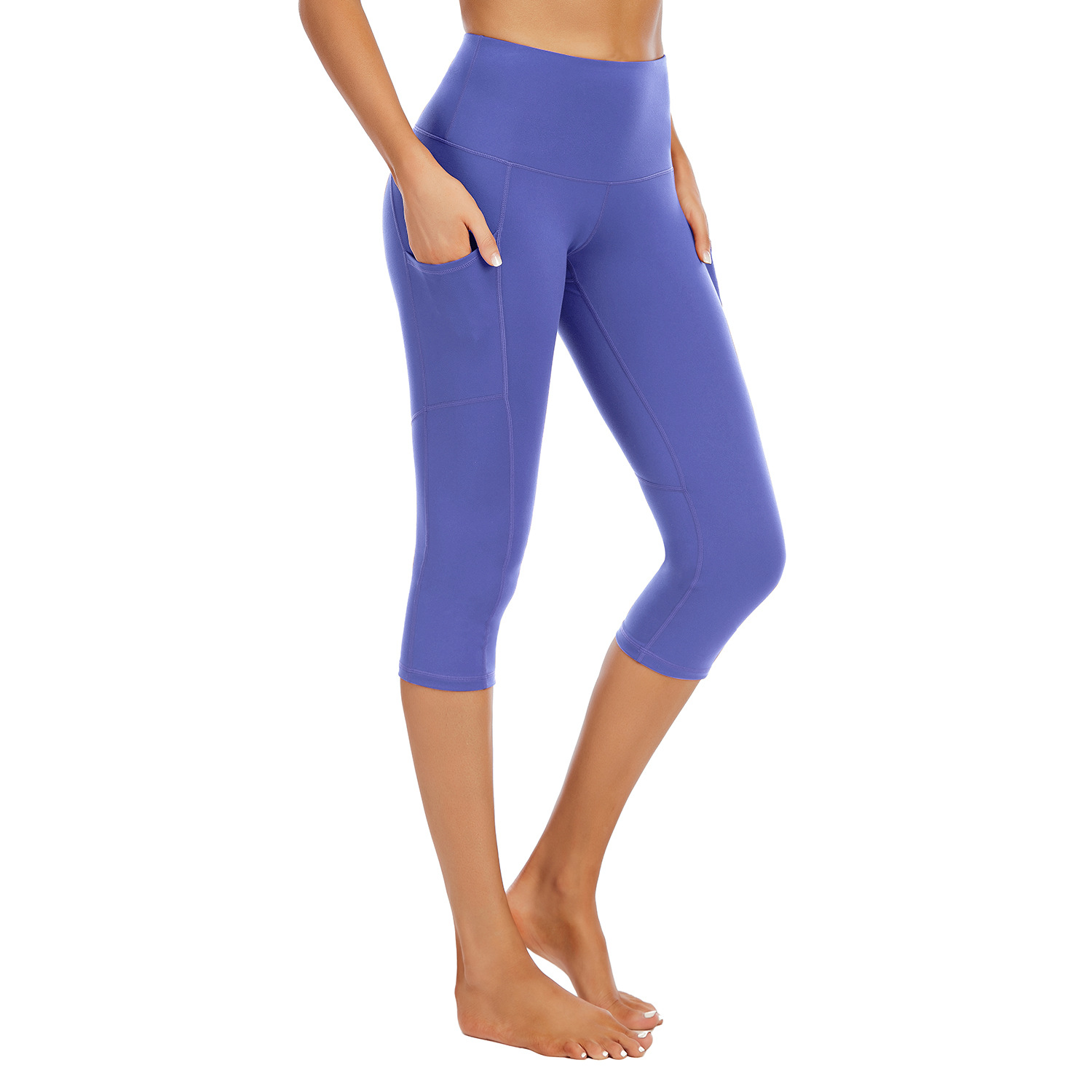European and American yoga capris pants naked sense skin friendly B154