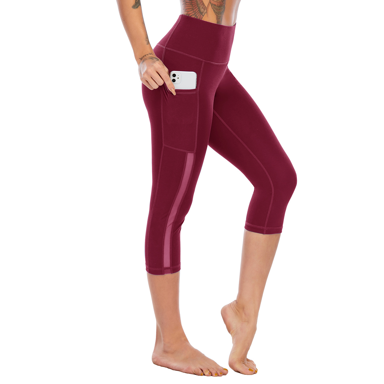 High waist buttock lifting women's running training gym workout pants B146