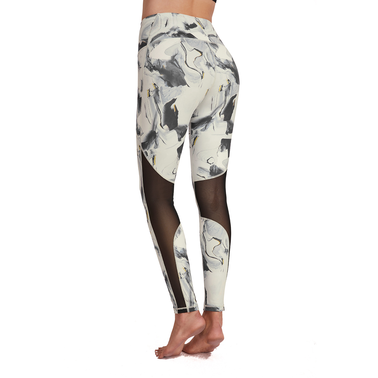 High Waist Printed Track Pants B140