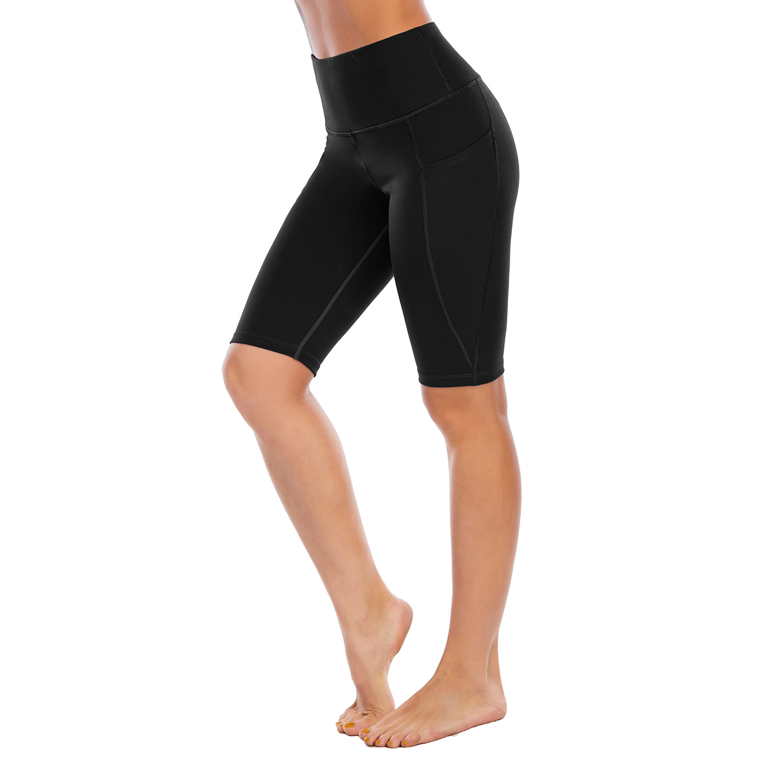 Hip-lifting high-waisted athletic shorts for women B149