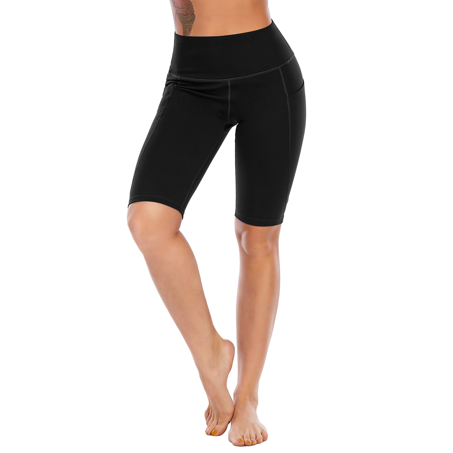 Hip-lifting high-waisted athletic shorts for women B149