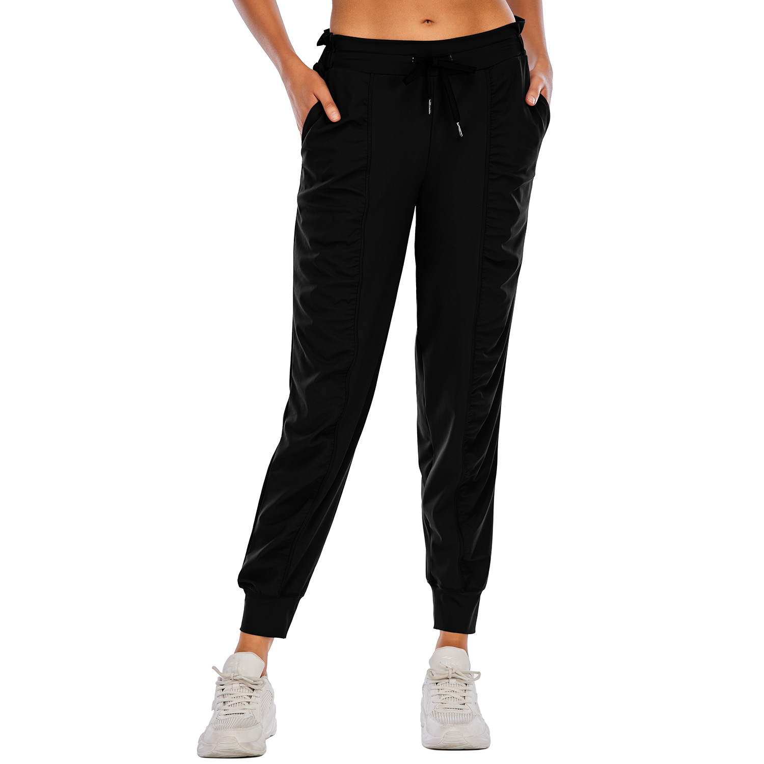Loose bunched feet fitness pants quick dry sweatpants B150