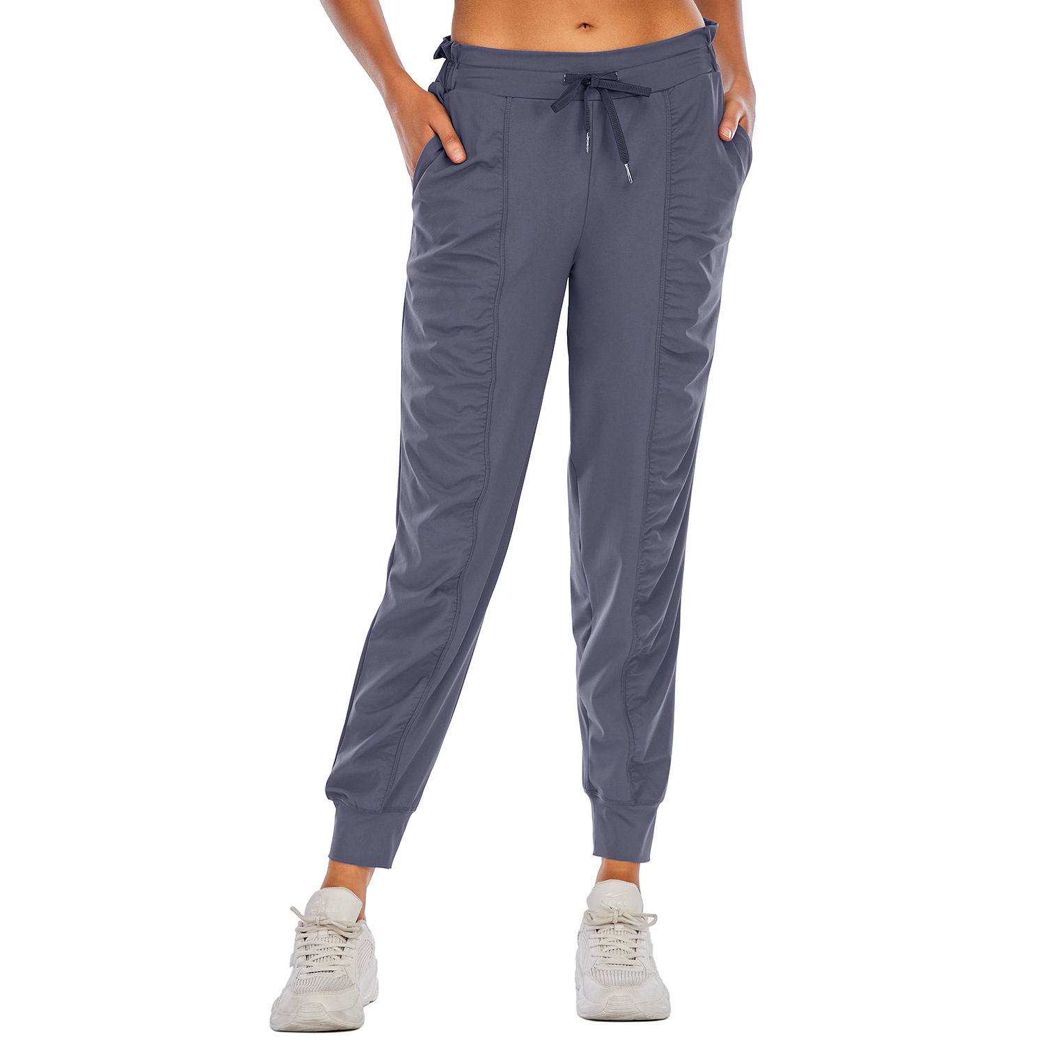 Loose bunched feet fitness pants quick dry sweatpants B150