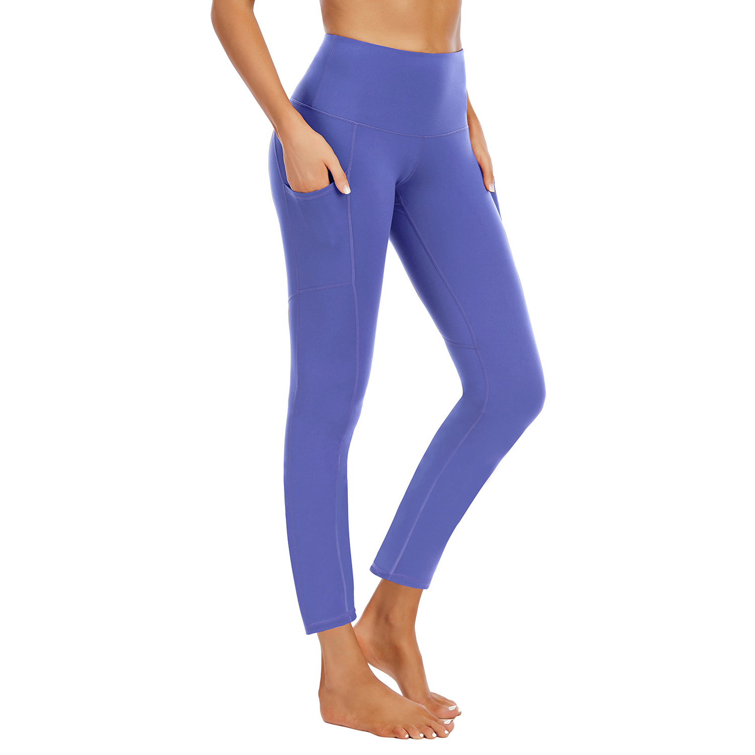 Skin-friendly nude pants for women with tight waist B155