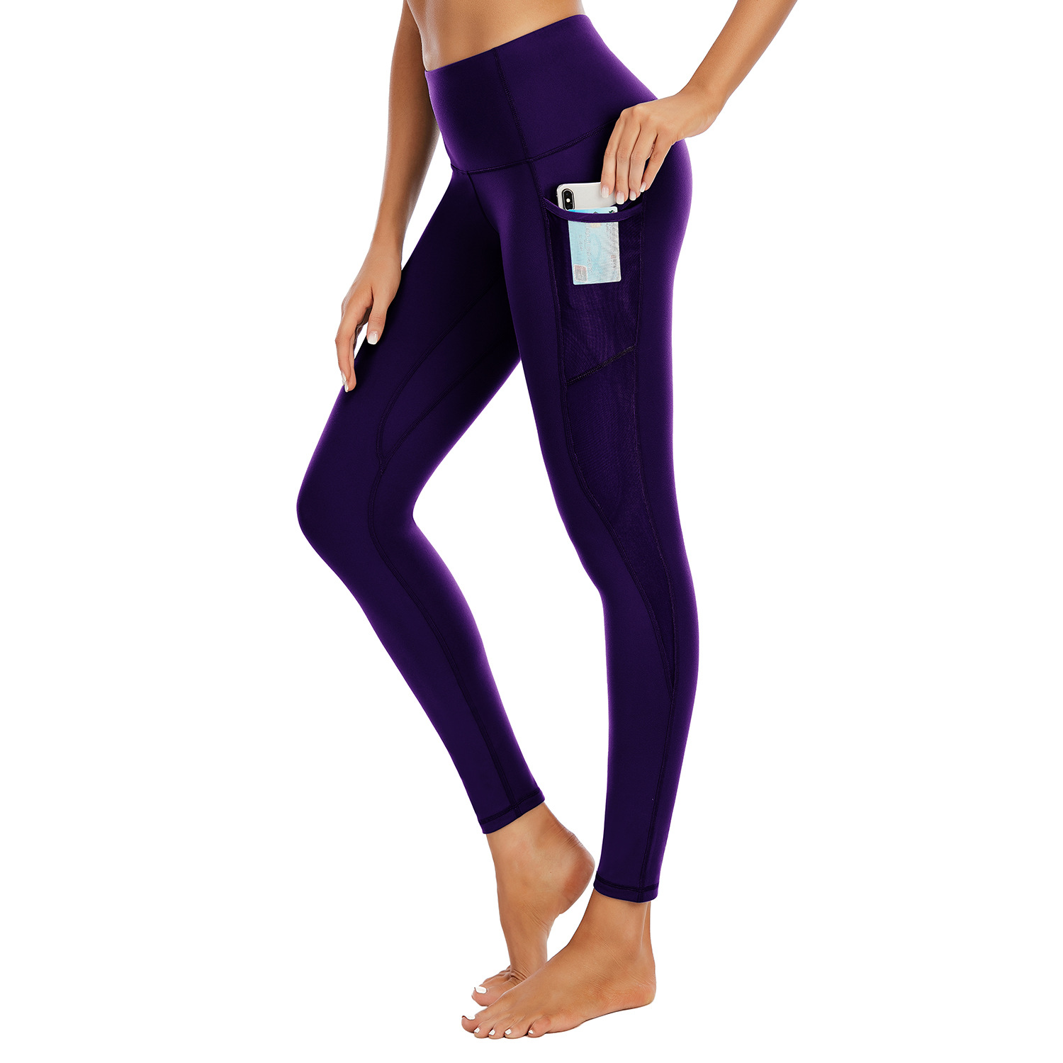 Yoga pants nude sense skin-friendly fitness pants women B156
