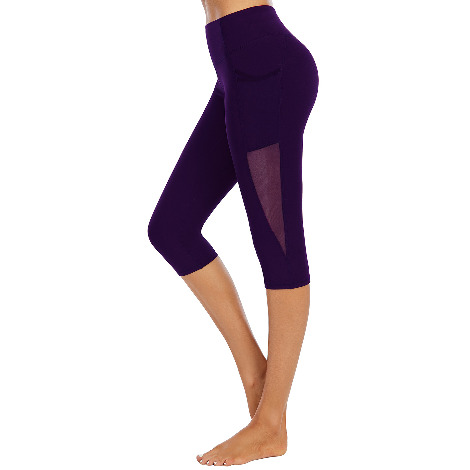 Yoga pants women's high waist buttock lifting summer B148