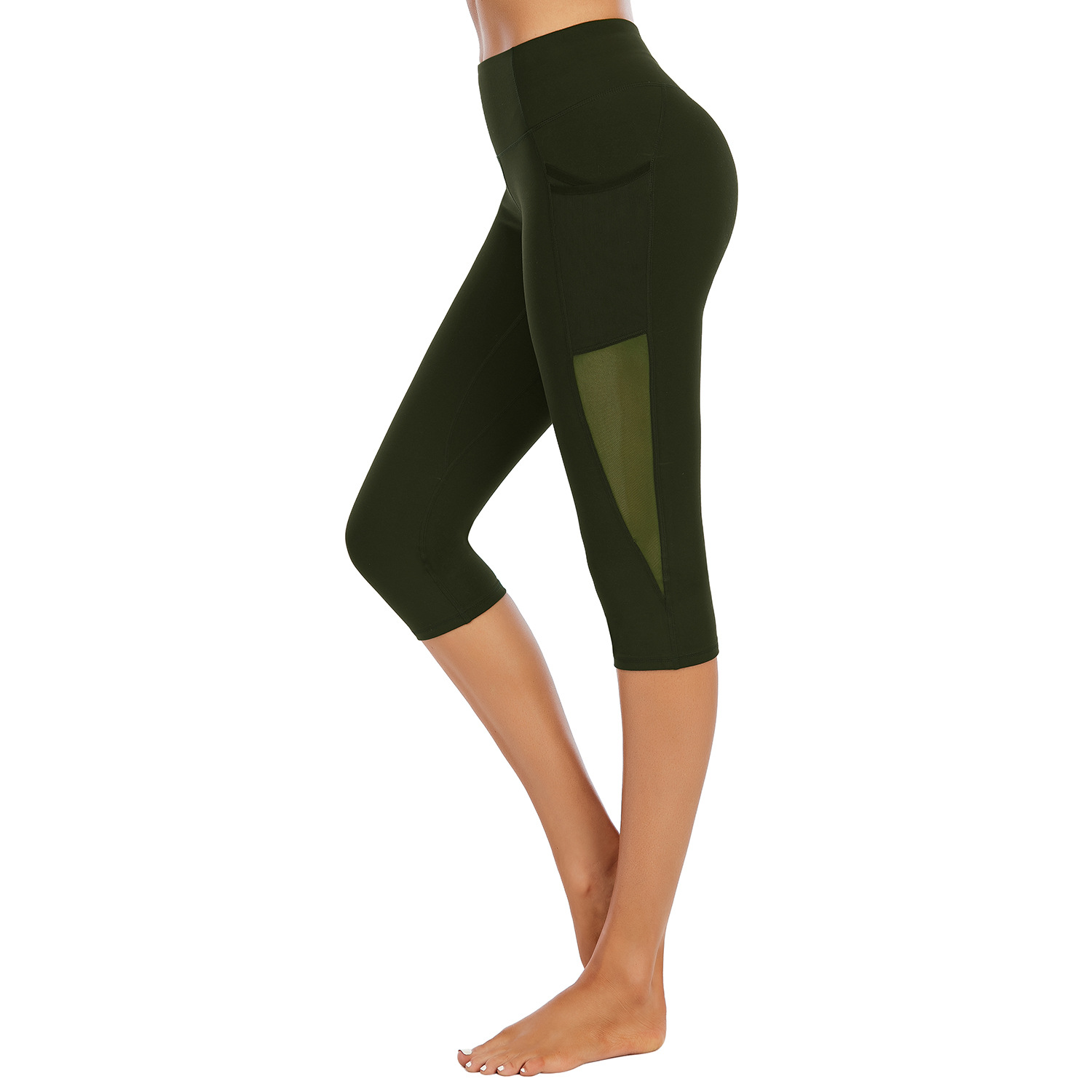 Yoga pants women's high waist buttock lifting summer B148