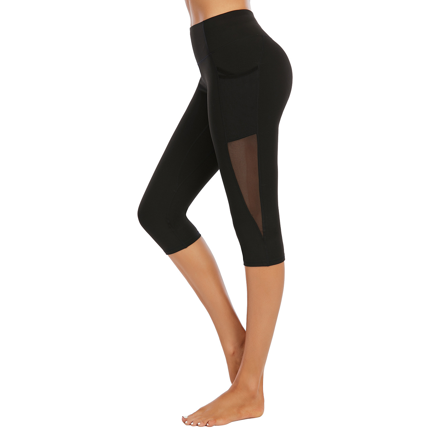 Yoga pants women's high waist buttock lifting summer B148